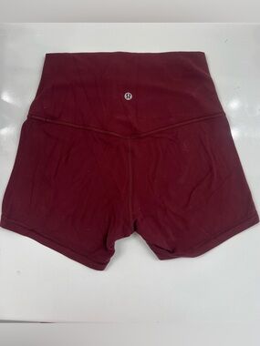 lululemon athletica High-Rise Bike Shorts in Deep Burgundy